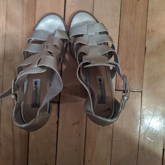 Gold straps sandales - Picture 3 of 6